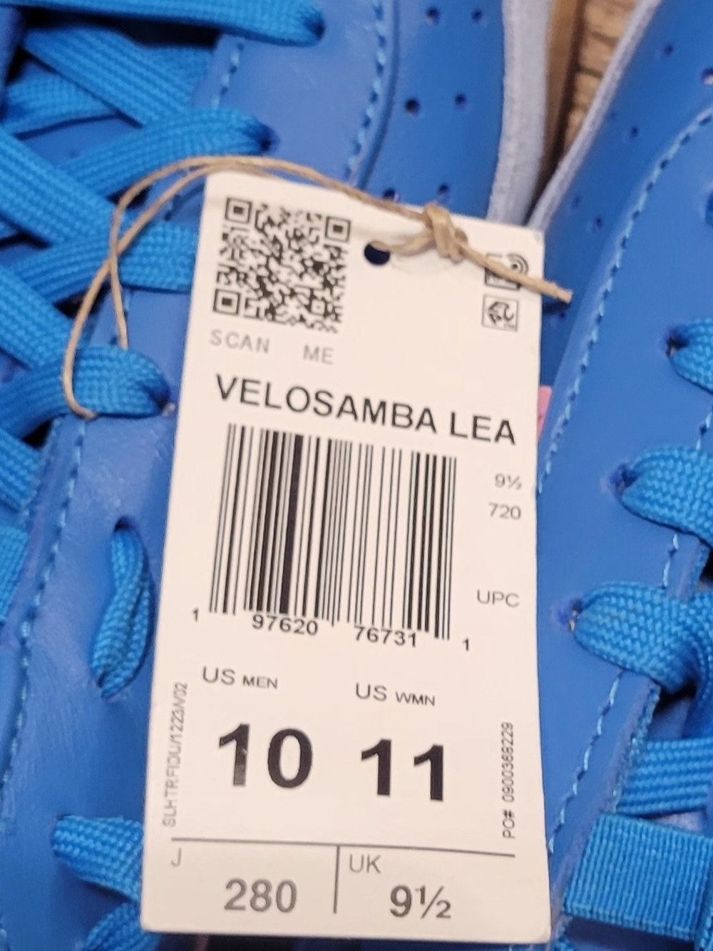 Adidas Velosamba Lea Shoes Blue Pink Size 10 - Picture 8 of 8